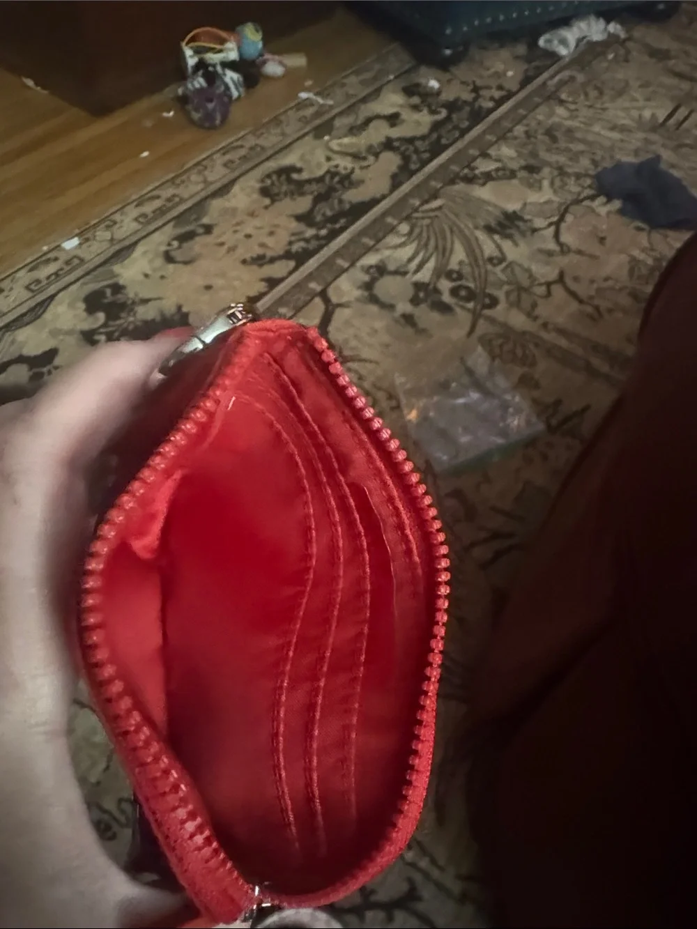 lululemon athletica Red Zip Wristlet Pouch